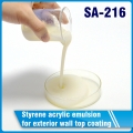 Styrene acrylic emulsion for exterior wall top coating SA-216 