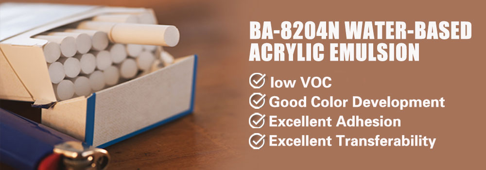 Water-based Untra Low VOC Styrene-acrylic Emulsion For Cigarette Packaging Printing Ink(BA-8204N)