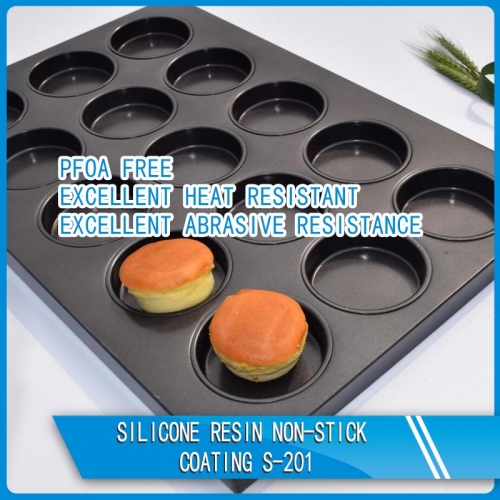 Silicone resin non-stick coating