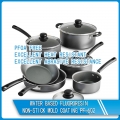 Cost-effective PTFE component liquid non-stick bake pan coating 