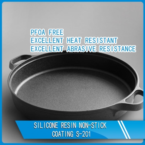 Silicone resin non-stick coating