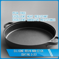 Silicone resin non-stick coating