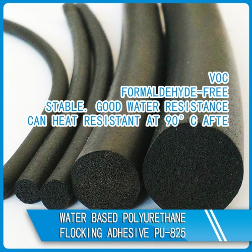 Water based polyurethane flocking adhesive