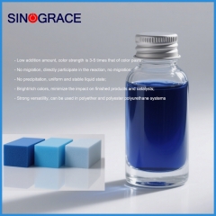 Special polymer liquid colorant for foaming materials