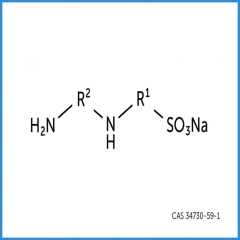 Sodium salt of an amino functional sulfonic acid