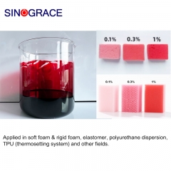 Special polymer liquid colorant for foaming materials