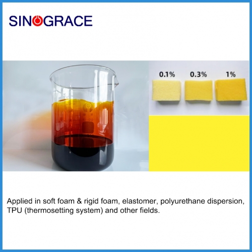 Special polymer liquid colorant for foaming materials