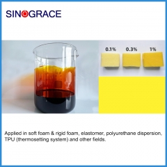 Special polymer liquid colorant for foaming materials