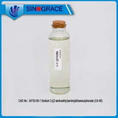 Sodium salt of an amino functional sulfonic acid