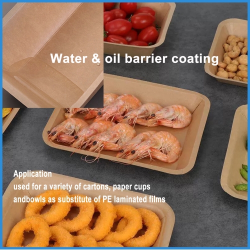 Water-based coating of plastic-free paper cup