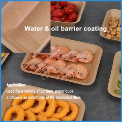 Water-based coating of plastic-free paper cup