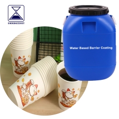 Water-based coating of plastic-free paper cup
