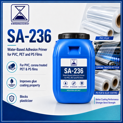 Hot sale Water-Based Adhesion Primer for PVC, PET and PS Films SA-236
