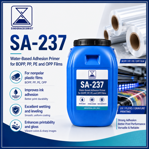 Water based primer for nonpolar films