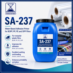 Water based primer for nonpolar films