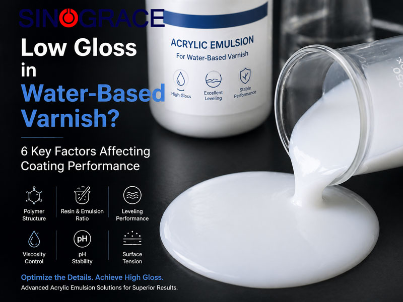 Low Gloss in Water-Based Varnish? 6 Formulation Factors You Should Optimize