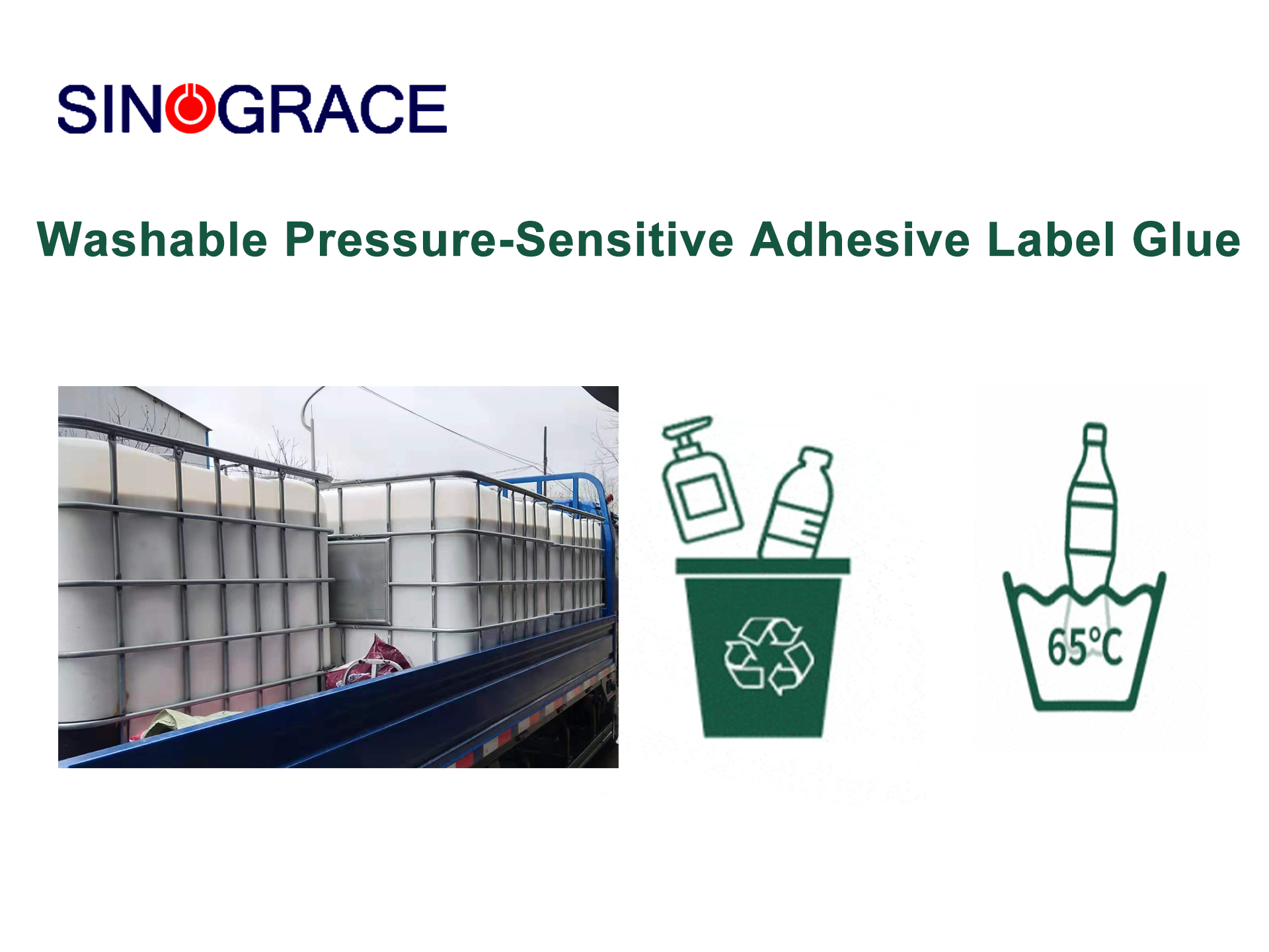 Washable pressure-sensitive adhesive label glue